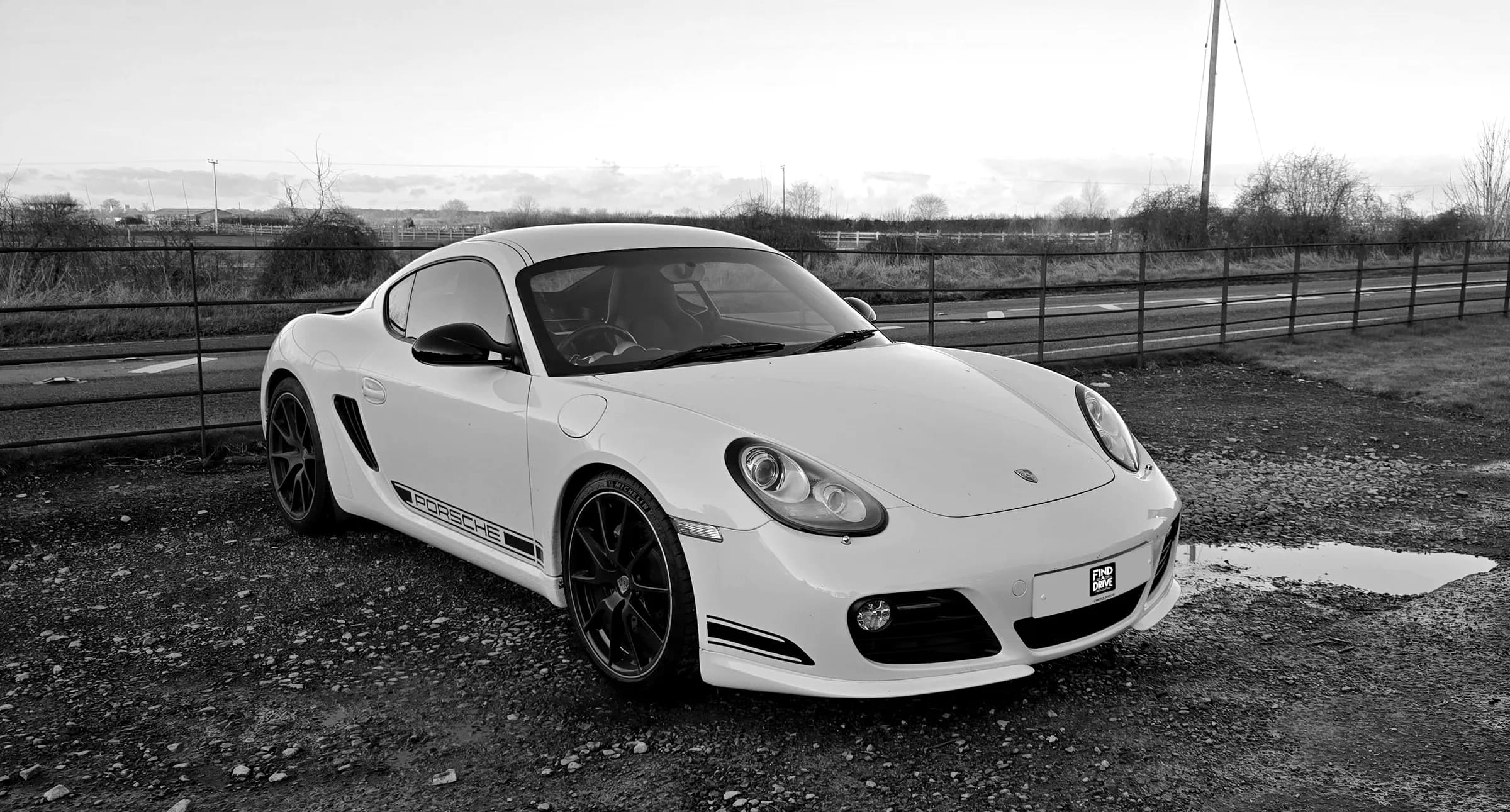A white Cayman at sunset in the Five Valleys