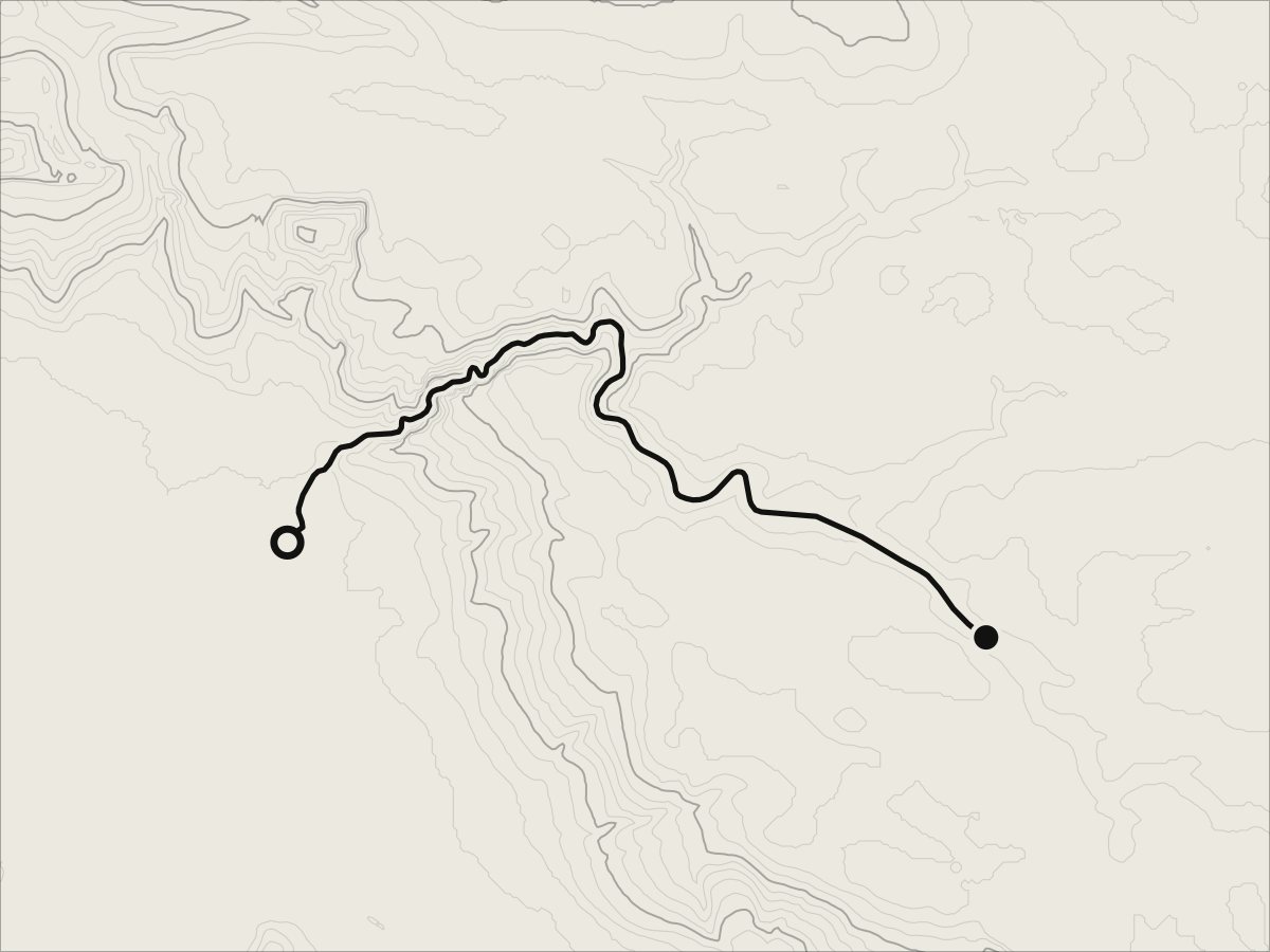 Map of Cheddar Gorge, from Cheddar up onto the Mendips, on its contours.
